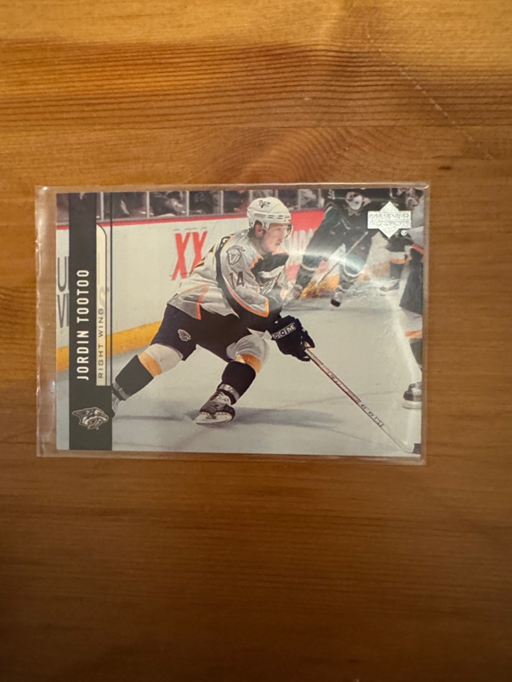 Jordin Tootoo Hockey Card – Predators White/Gold Jersey